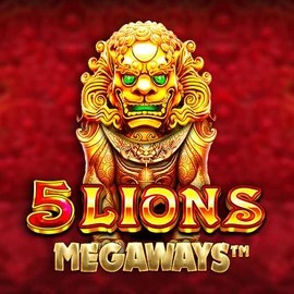 5 Lions Megaways slot visual from Pragmatic Play available on allyspincasinoo.ca