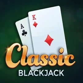Classic Blackjack slot logo by Red Tiger Gaming at AllySpin Casino
