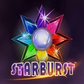 Starburst slot icon by NetEnt, available at AllySpin Casino