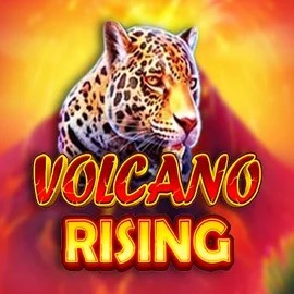 Volcano Rising slot logo by RubyPlay at AllySpin Casino